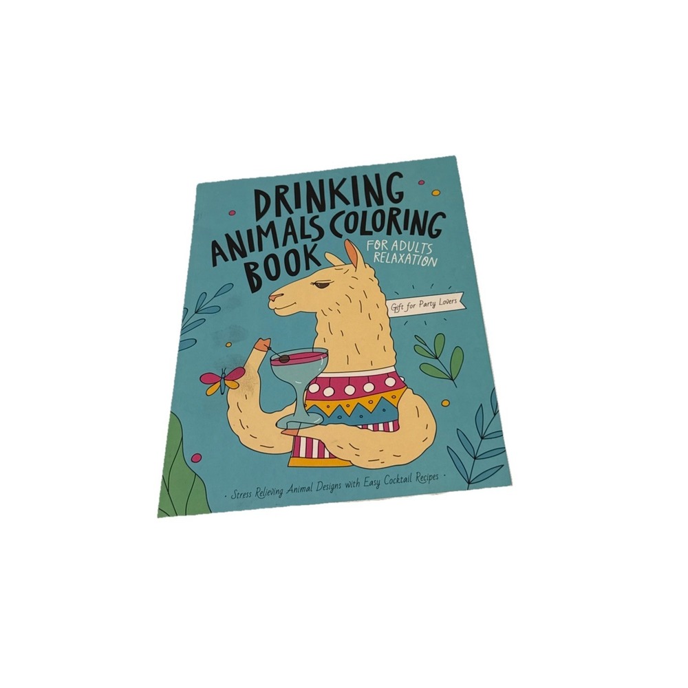 Drinking Animals Coloring Book : A Fun Coloring‎ Gift Book for Party Lovers...